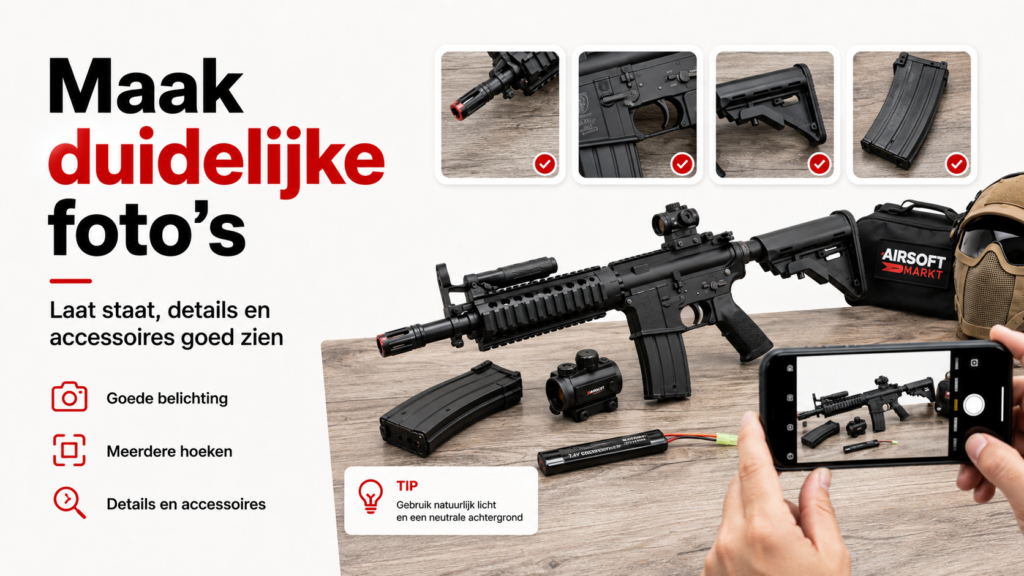 Maak duidelijke foto's