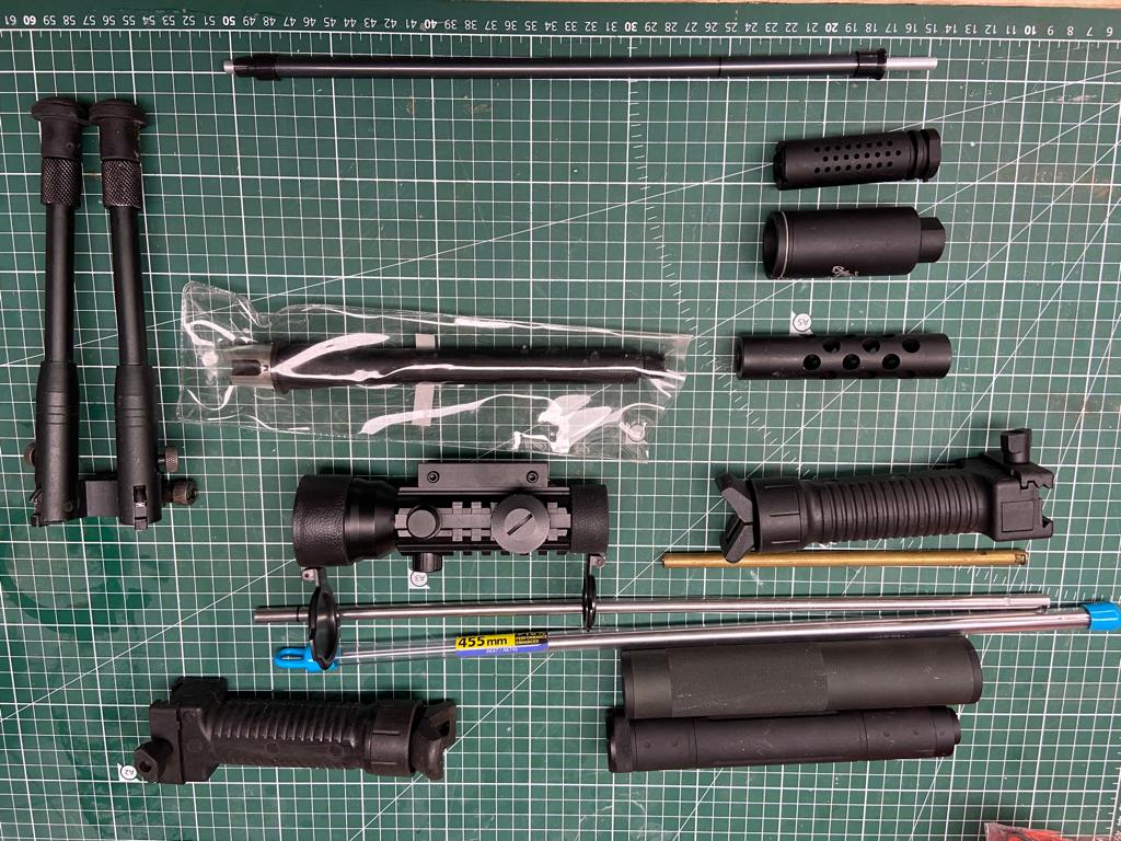 Airsoft replicas volledige set