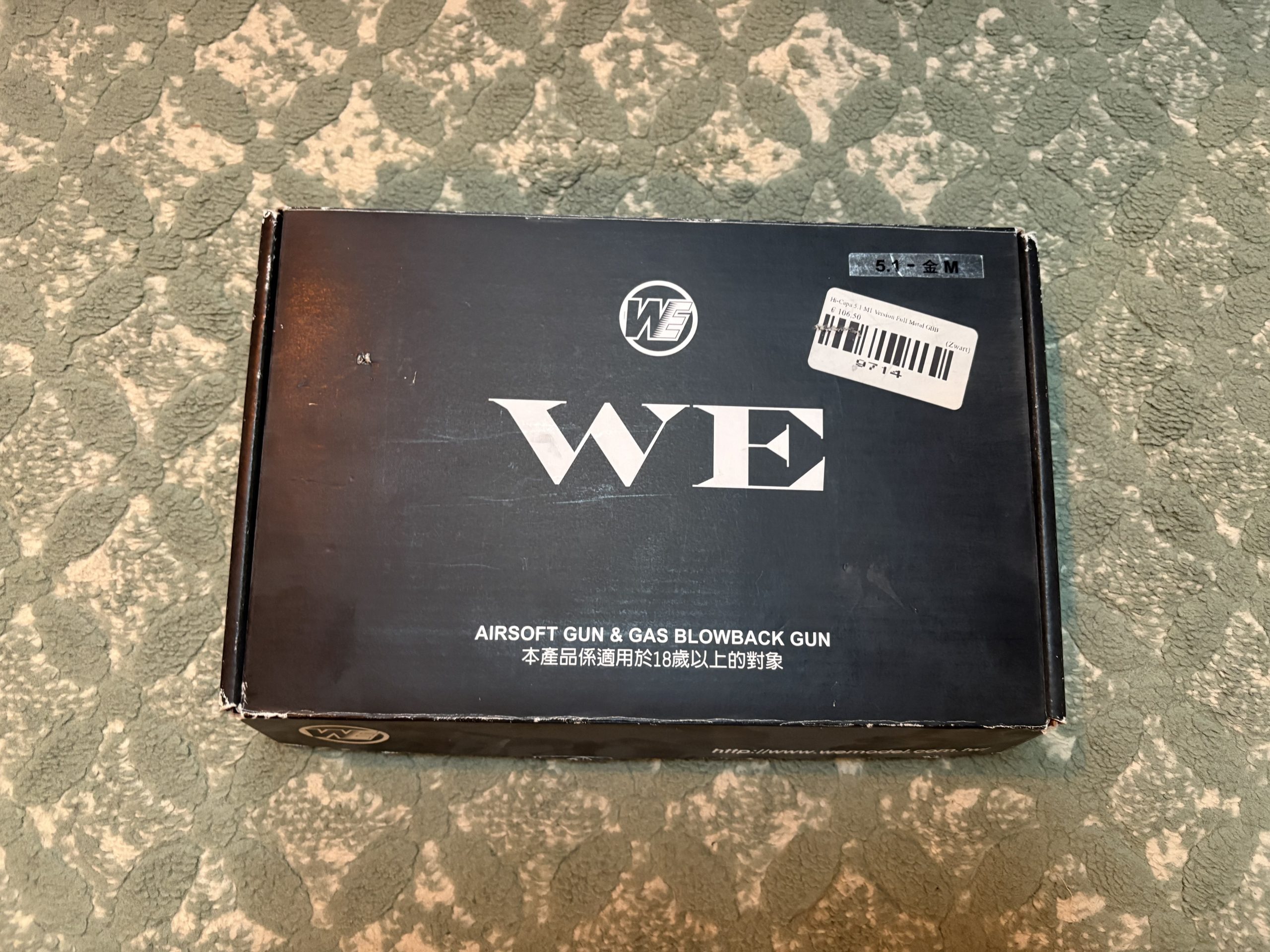 WE Hi-Capa 5.1 replica incl 4 magazijnen