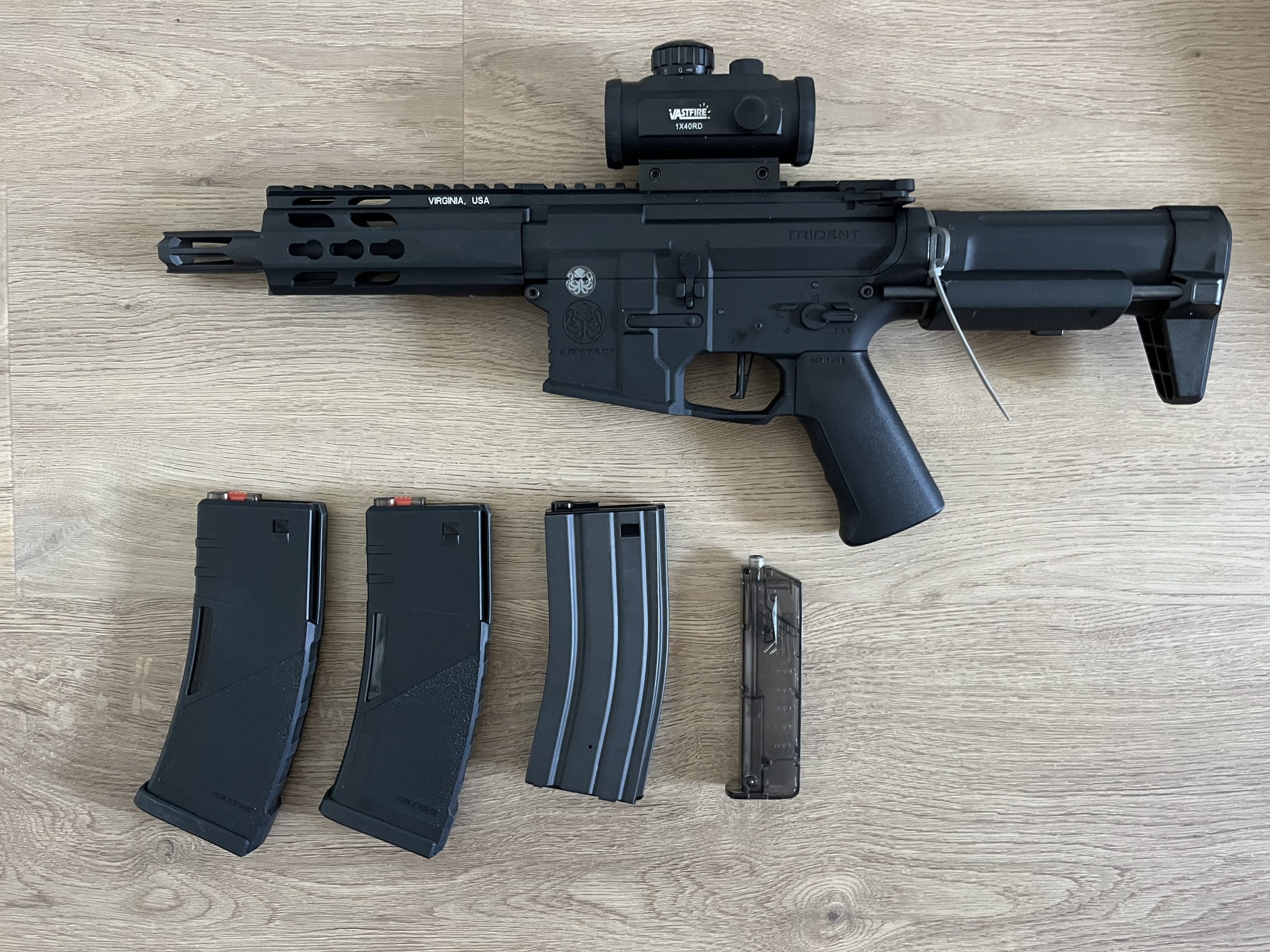 Starterspakket met Krytac Trident Mk2 PDW