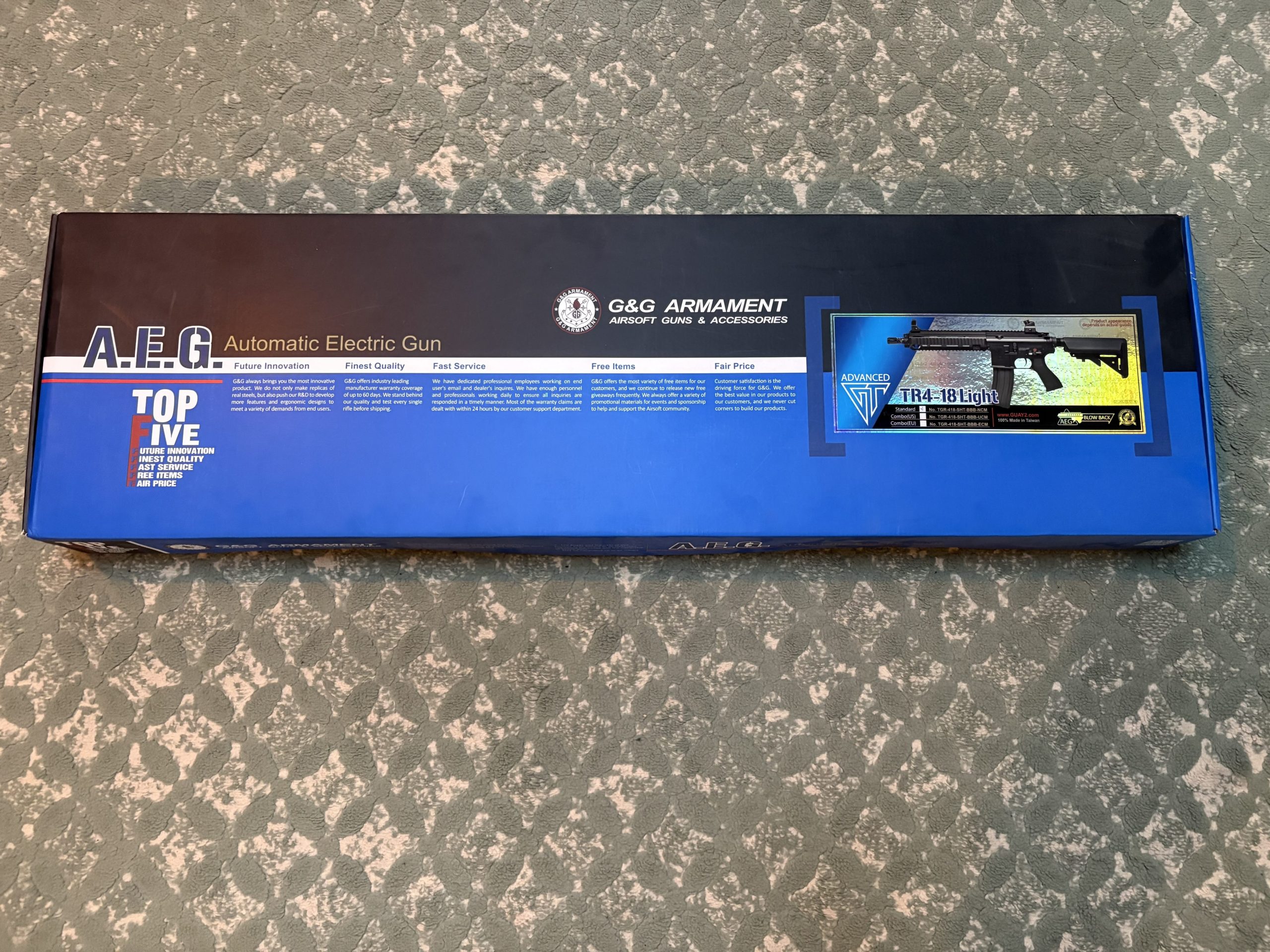 G&G TR4-18 Light incl. 3 magazijnen, 2x nieuwe accu en originele doos