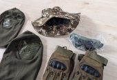 Bescherming brillen balaclava handbschoenen maat L 2x etc zie fotos NIEUW Ongedragen
