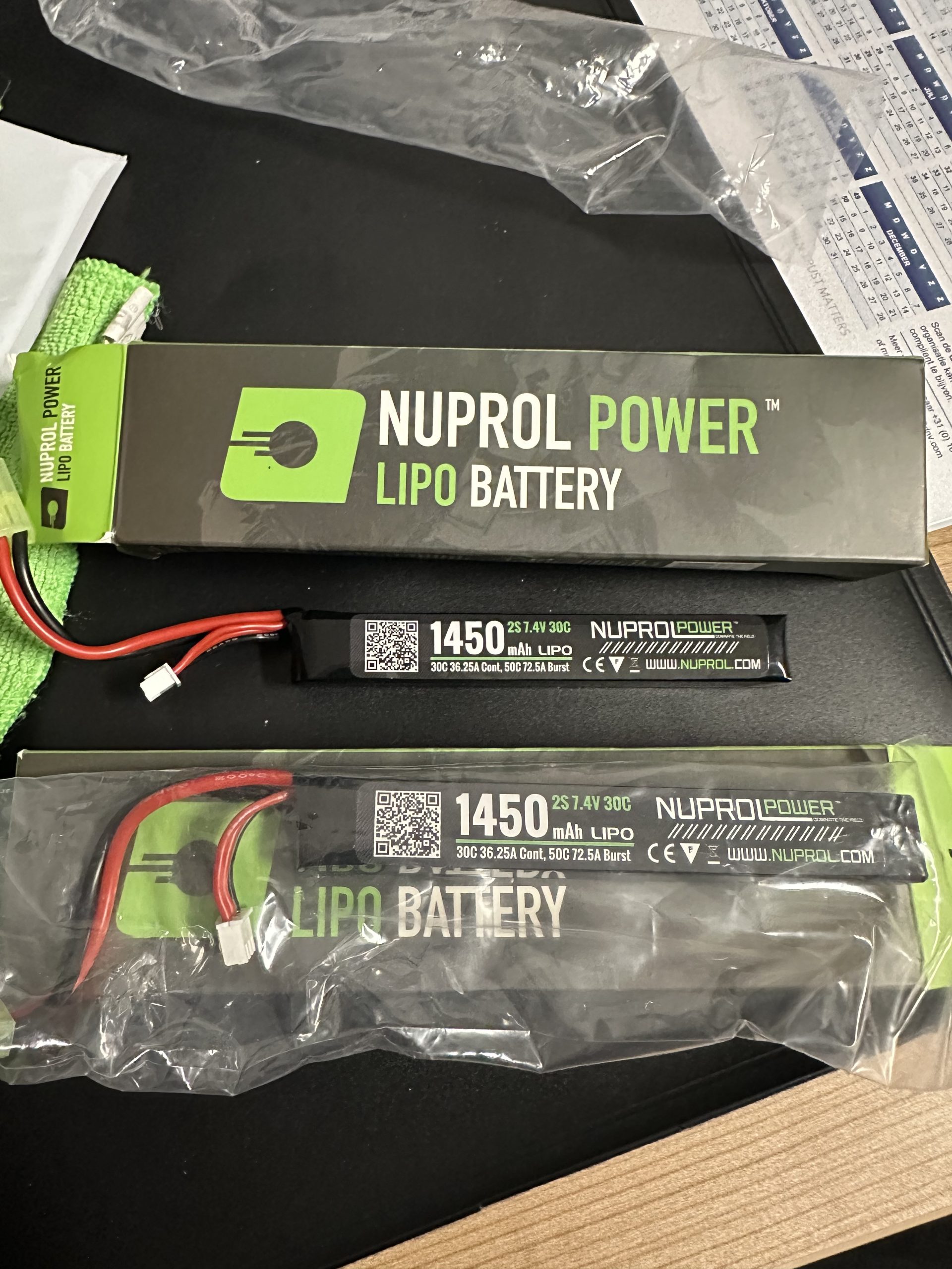 6x batterijen (2 lipo)