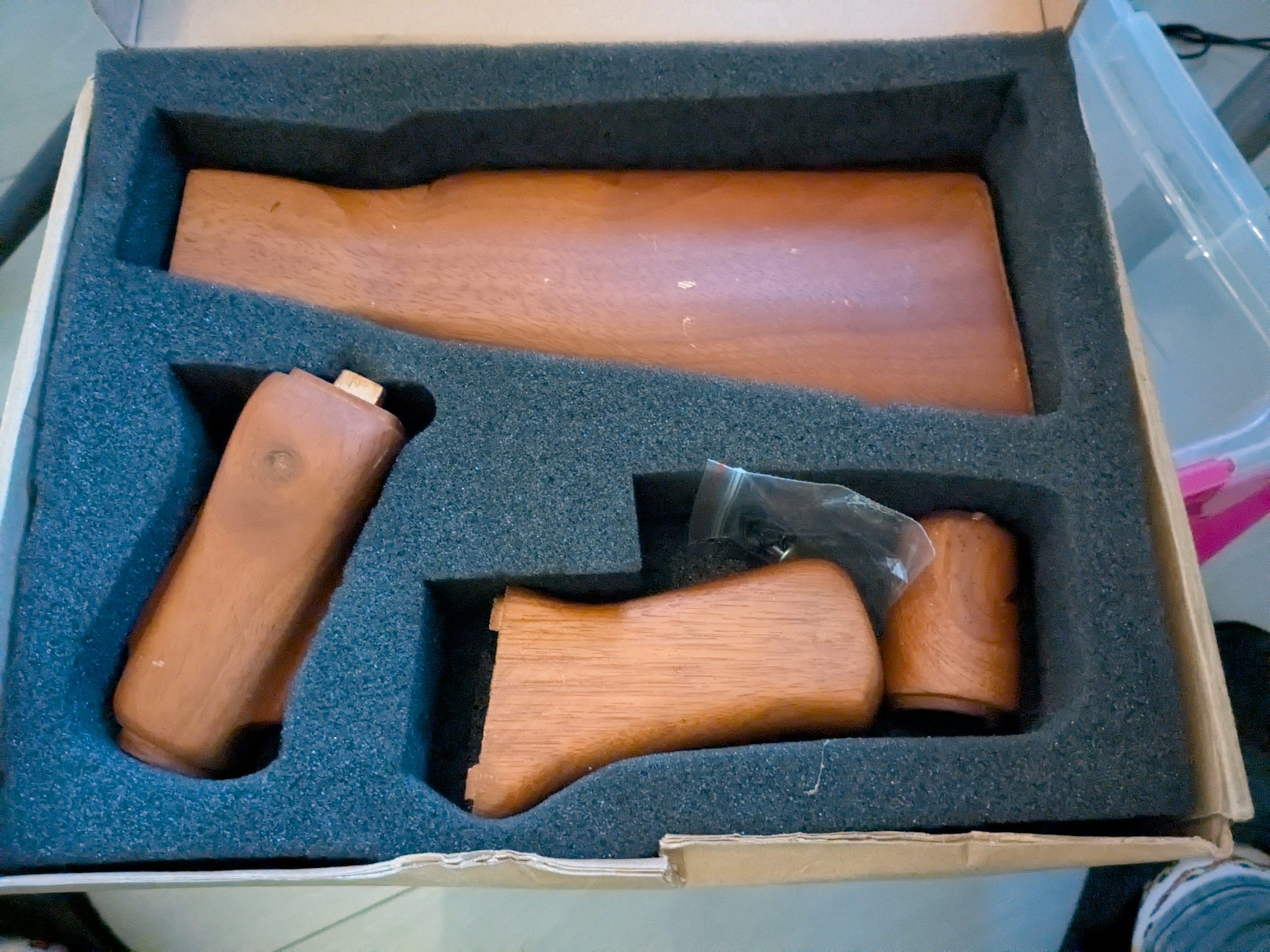 AK47 houten kolf set