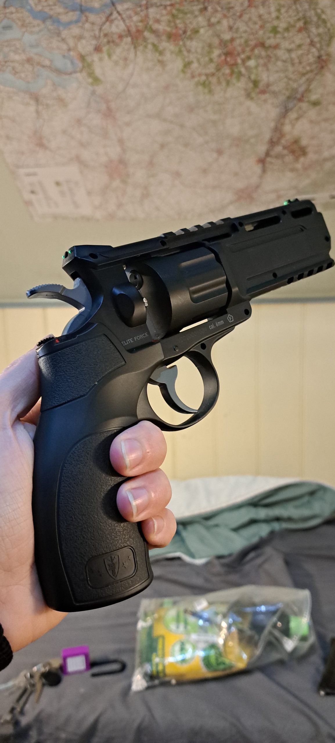 M870 Tactical Shotgun | Gas | Tokyo Marui & H8R | Revolver | CO2 | Zwart | Elite Force Beginners set