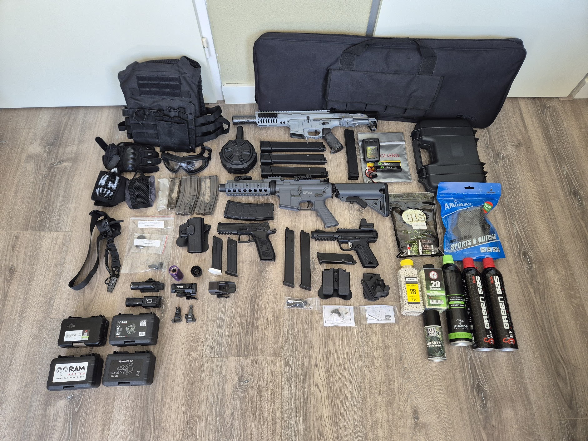 Volledige starterskit met upgrades en gear