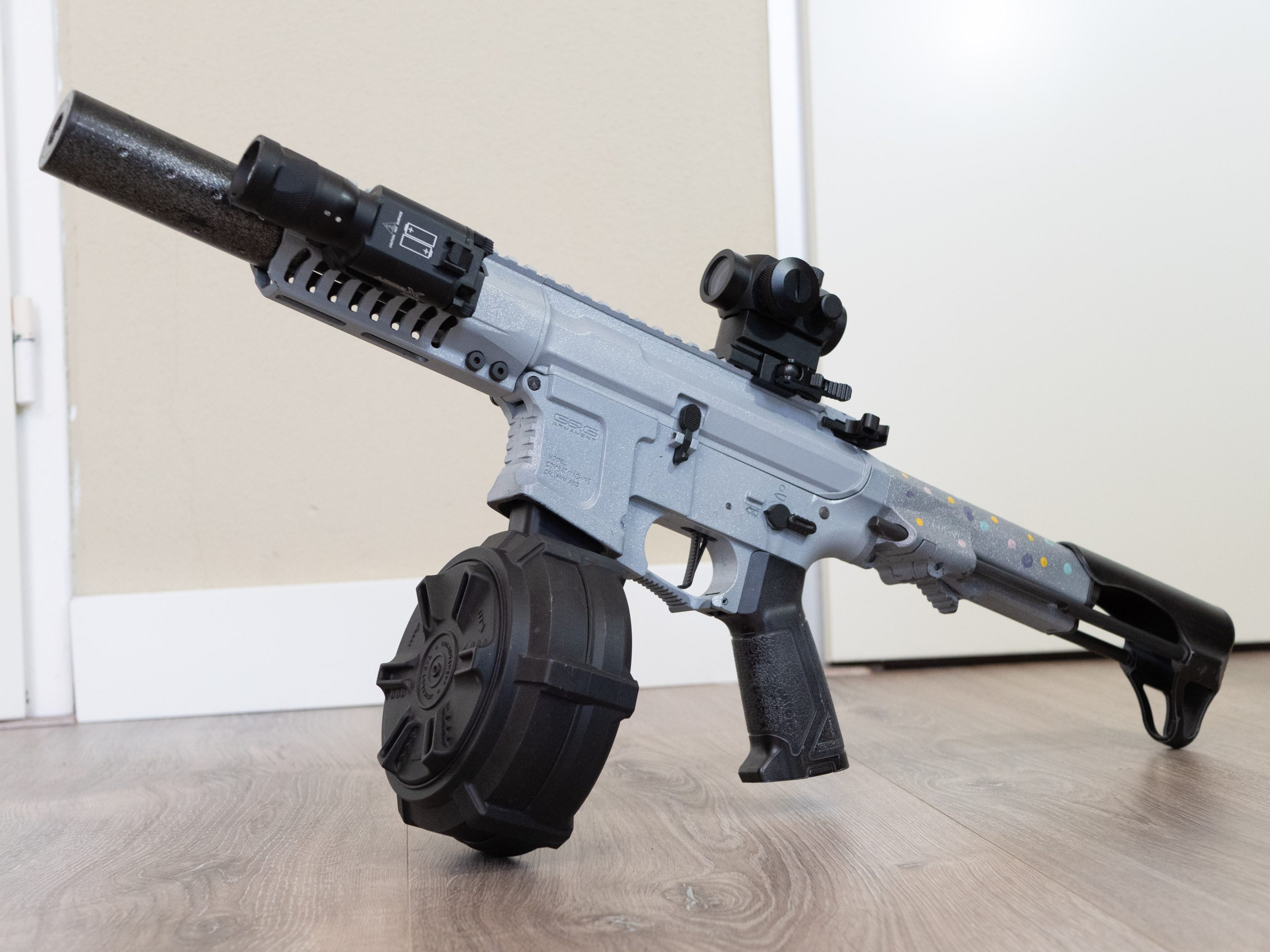 G&G ARP9 met 3 midcap, 1 hicap + drum (1500bbs), 2 accu’s, lader etc