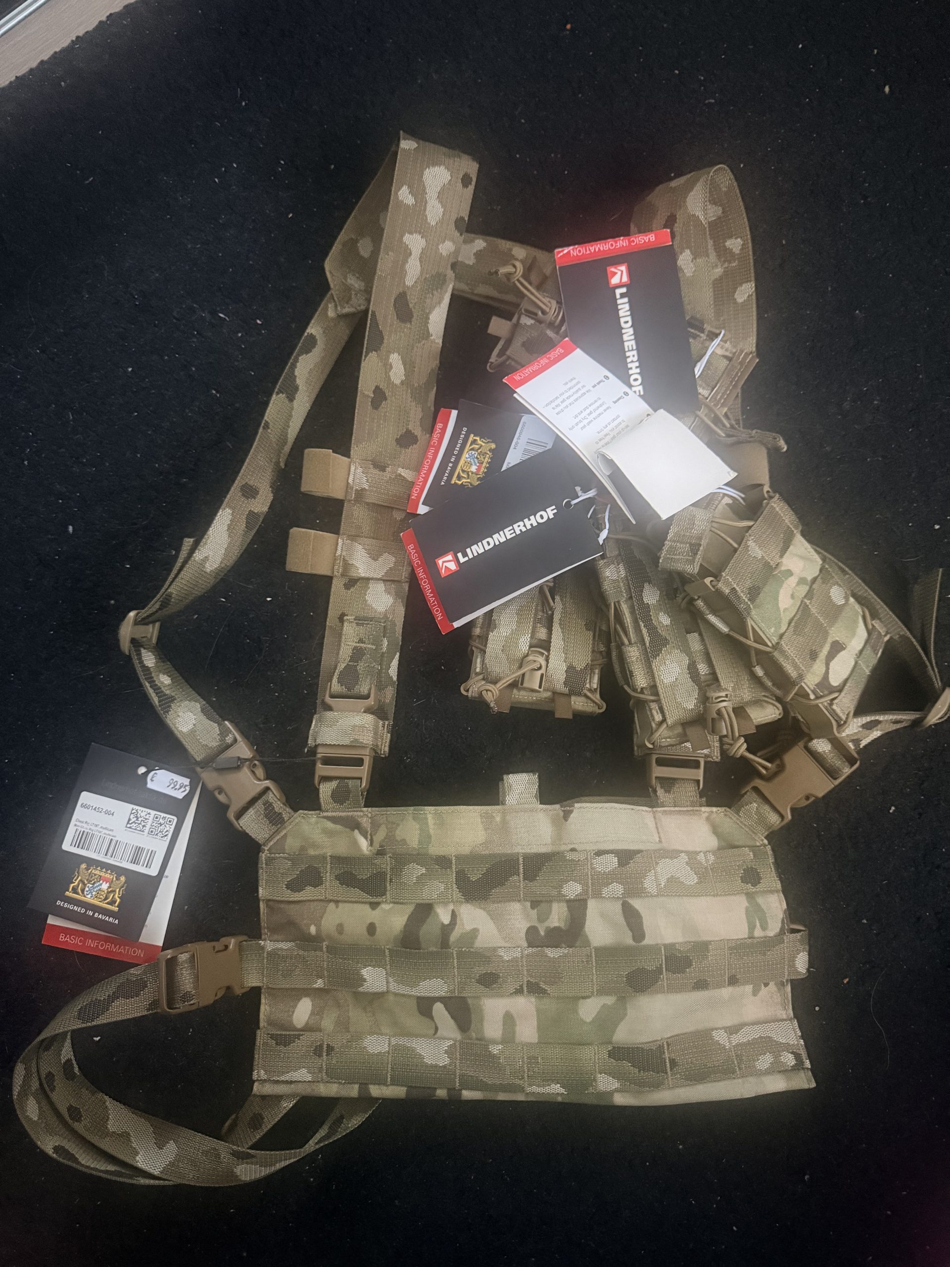 Chest rig linderhof met mag pouches