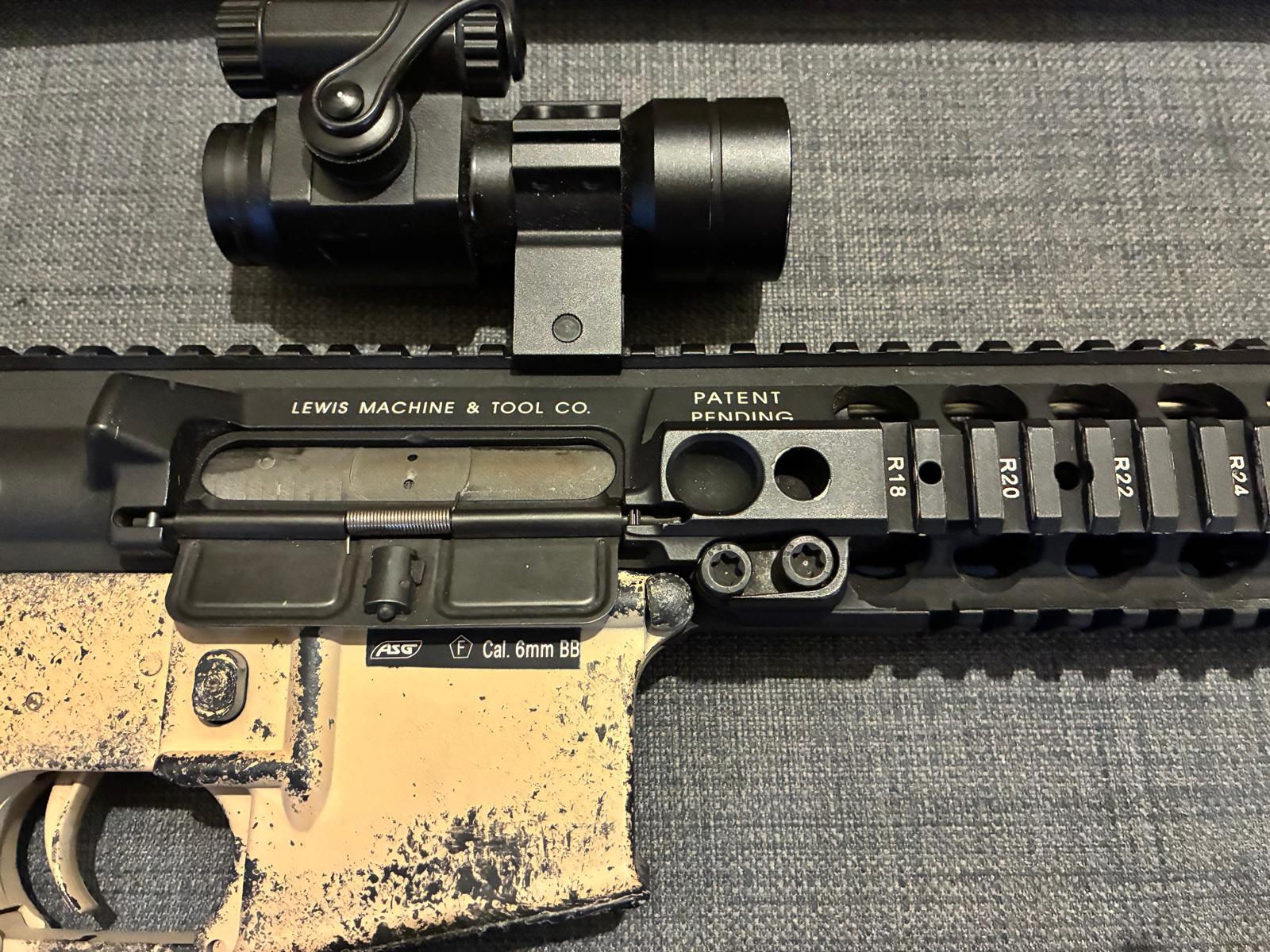 Custom G&P LMT Defender AEG – Geüpgraded internals, niet gebruikt, realistische worn look