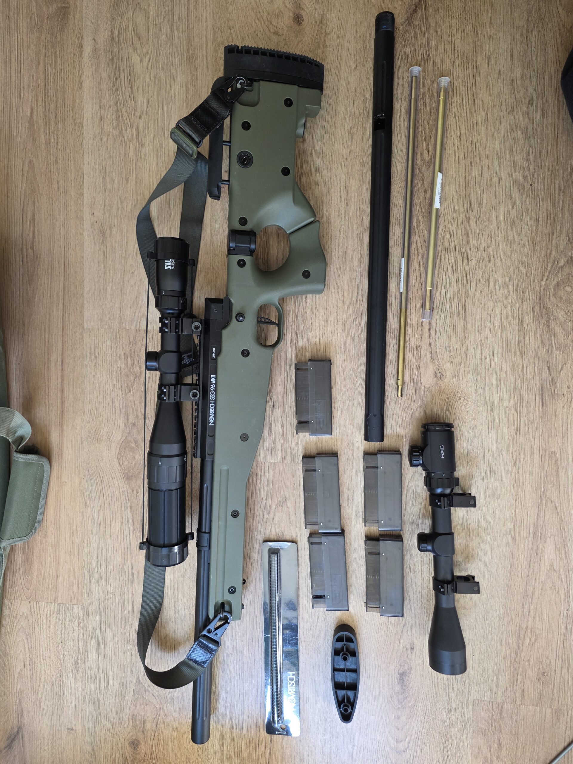 Novritsch SSG96 Mk2 Set incl. Silo Scope, Short & Long Barrel + 5 Mags!