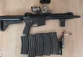 CYMA CM.097B Platinum (Geüpgraded!) + EOTech Combo & Mags