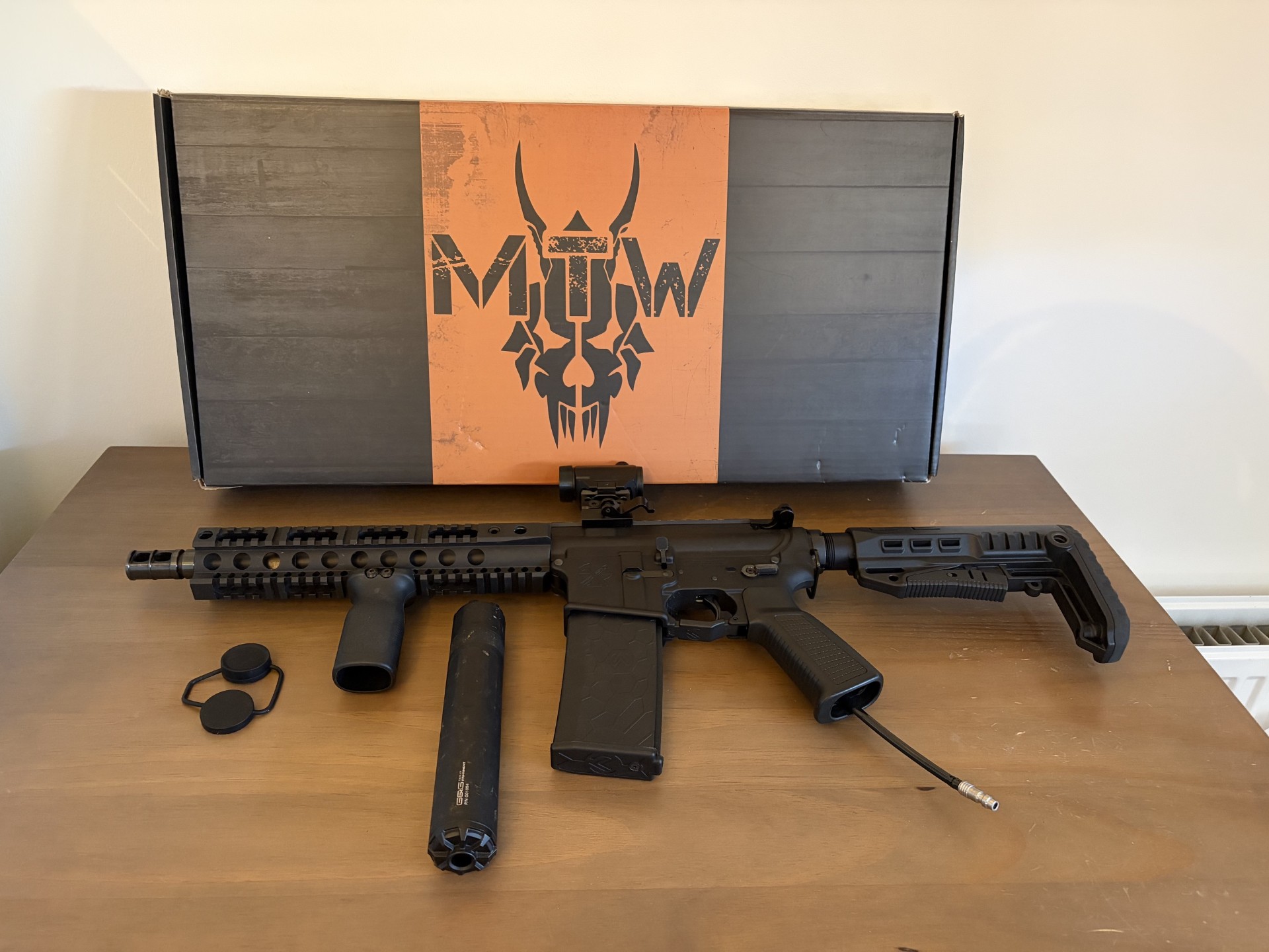 MTW forged tactical 10 inch nieuw met vortex optics crossfire red dot met levenslange garantie