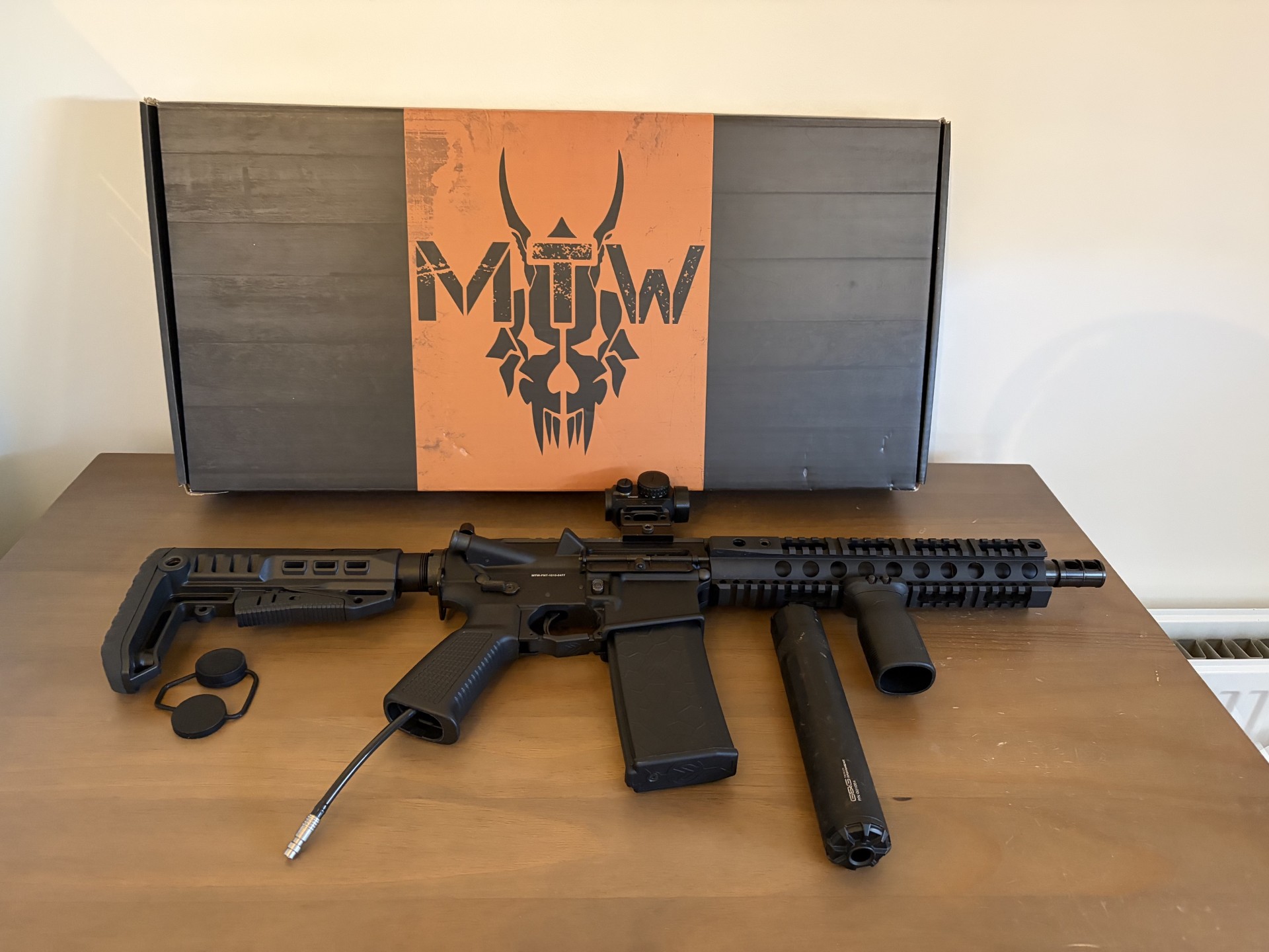 MTW forged tactical 10 inch nieuw met vortex optics crossfire red dot met levenslange garantie