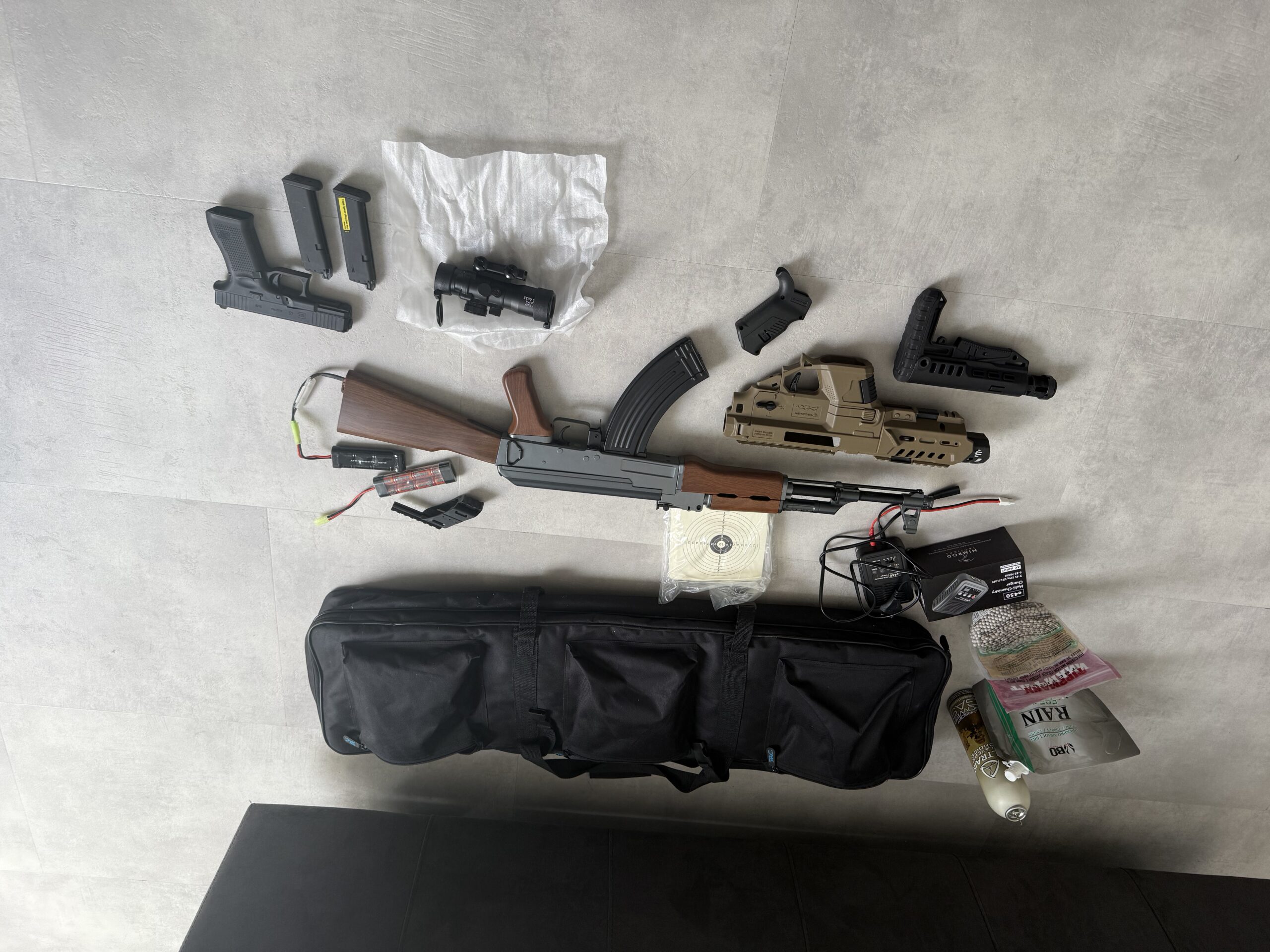 Glock GBB Airsoft + Recover Tactical P-IX+ Kit + UX 4×32 Scope | Complete set