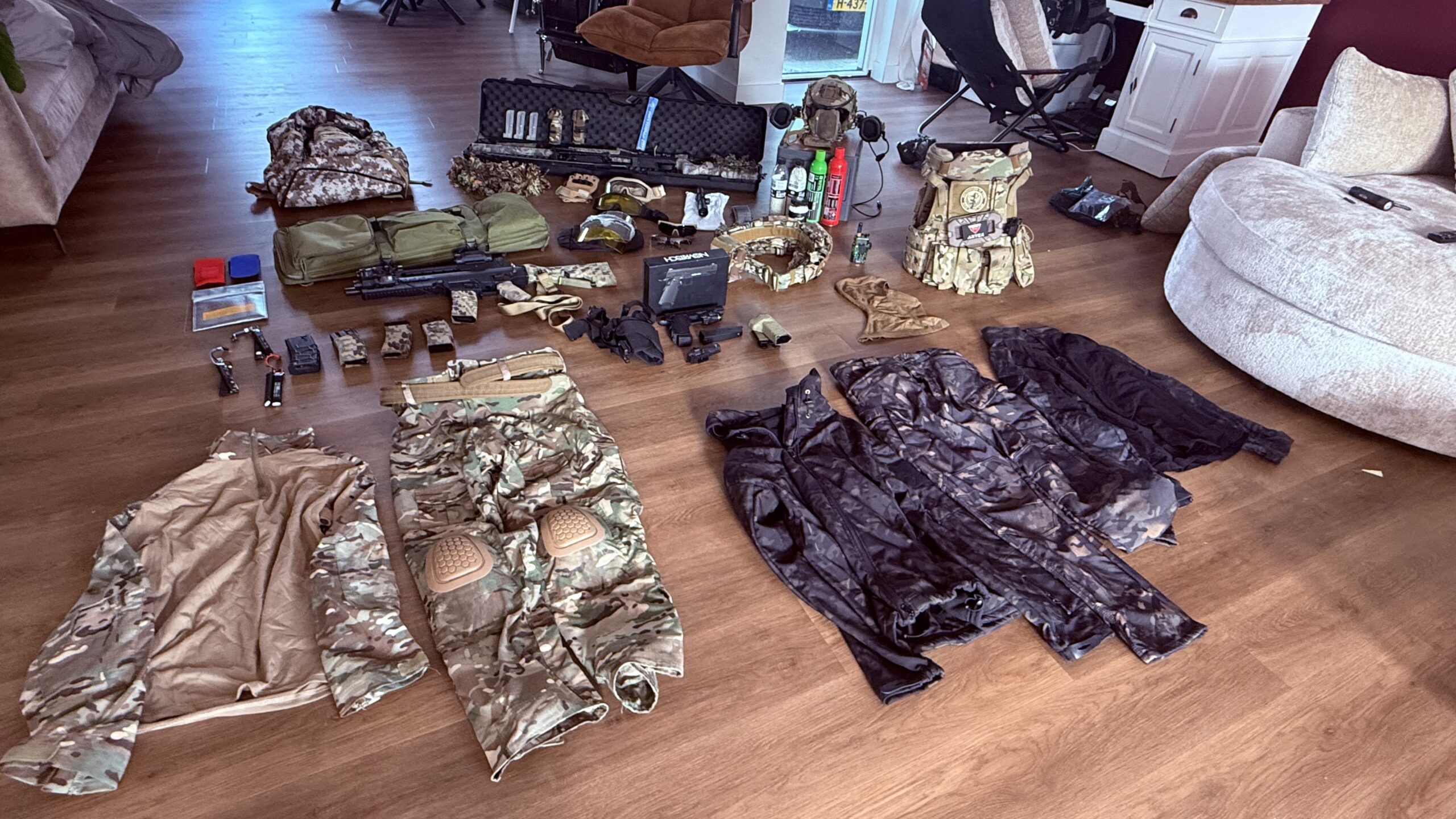 Complete airsof uitrusting