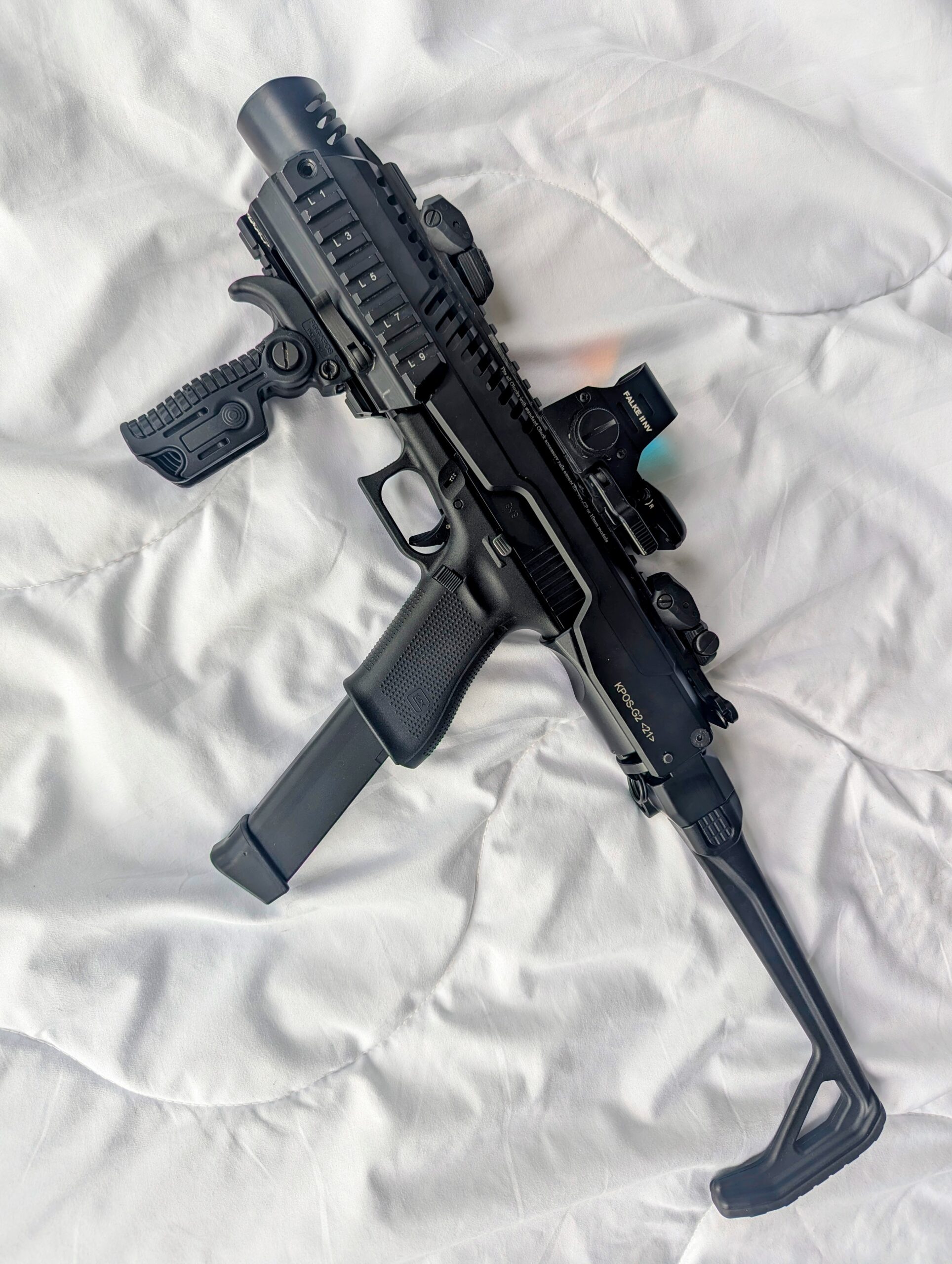 KPOS G2 voor Glock 21 met Falke red dot vizier