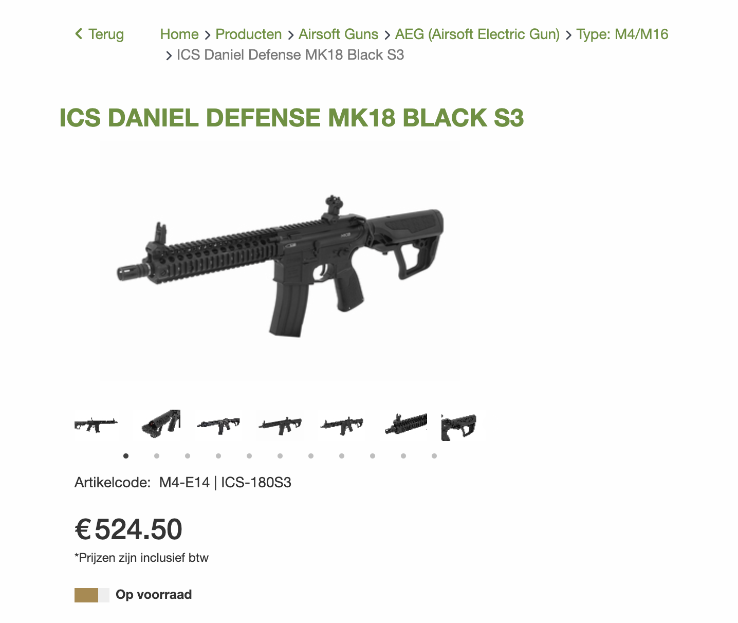 ICS Daniel Defense MK18 Black (M4/M16)