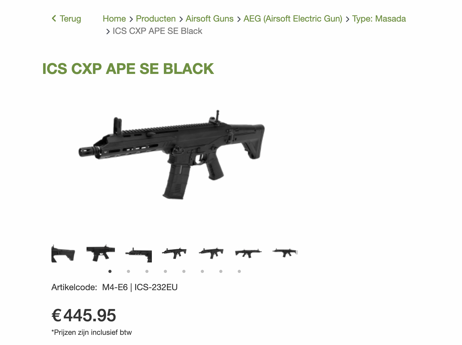 ICS CXP APE SE Black