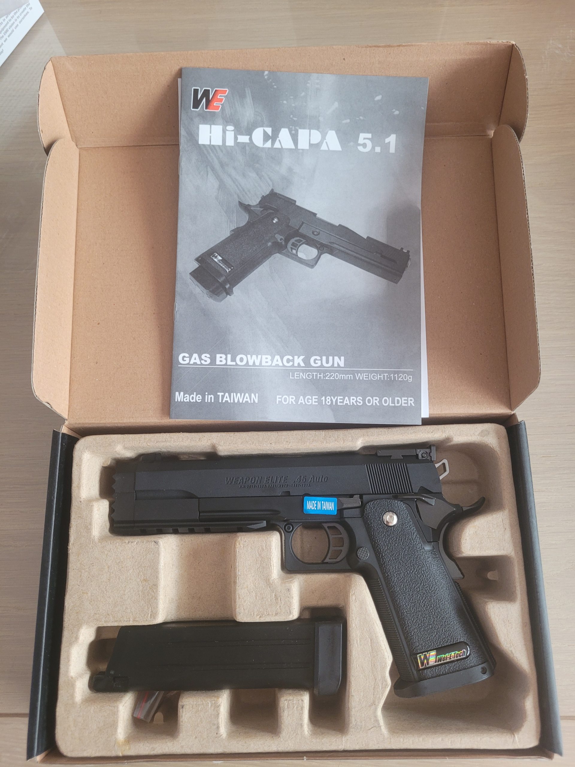 WE hi capa 5.2R GBB NIEUW