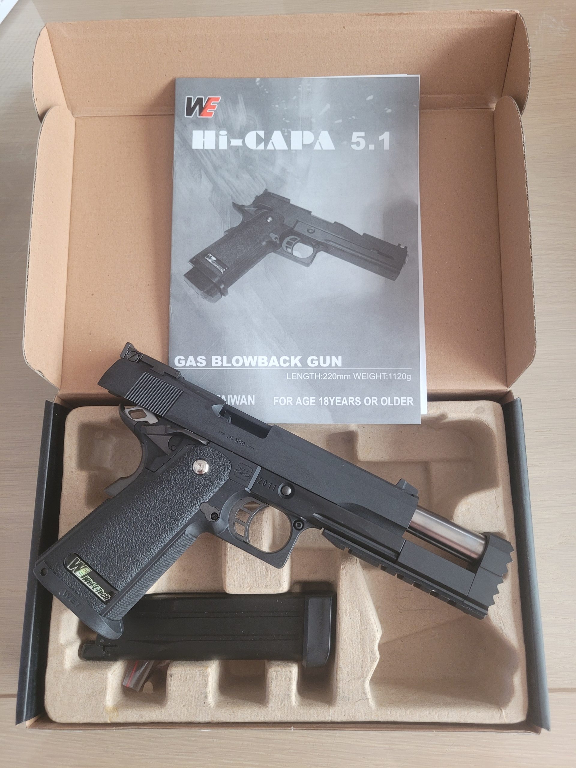 WE hi capa 5.2R GBB NIEUW
