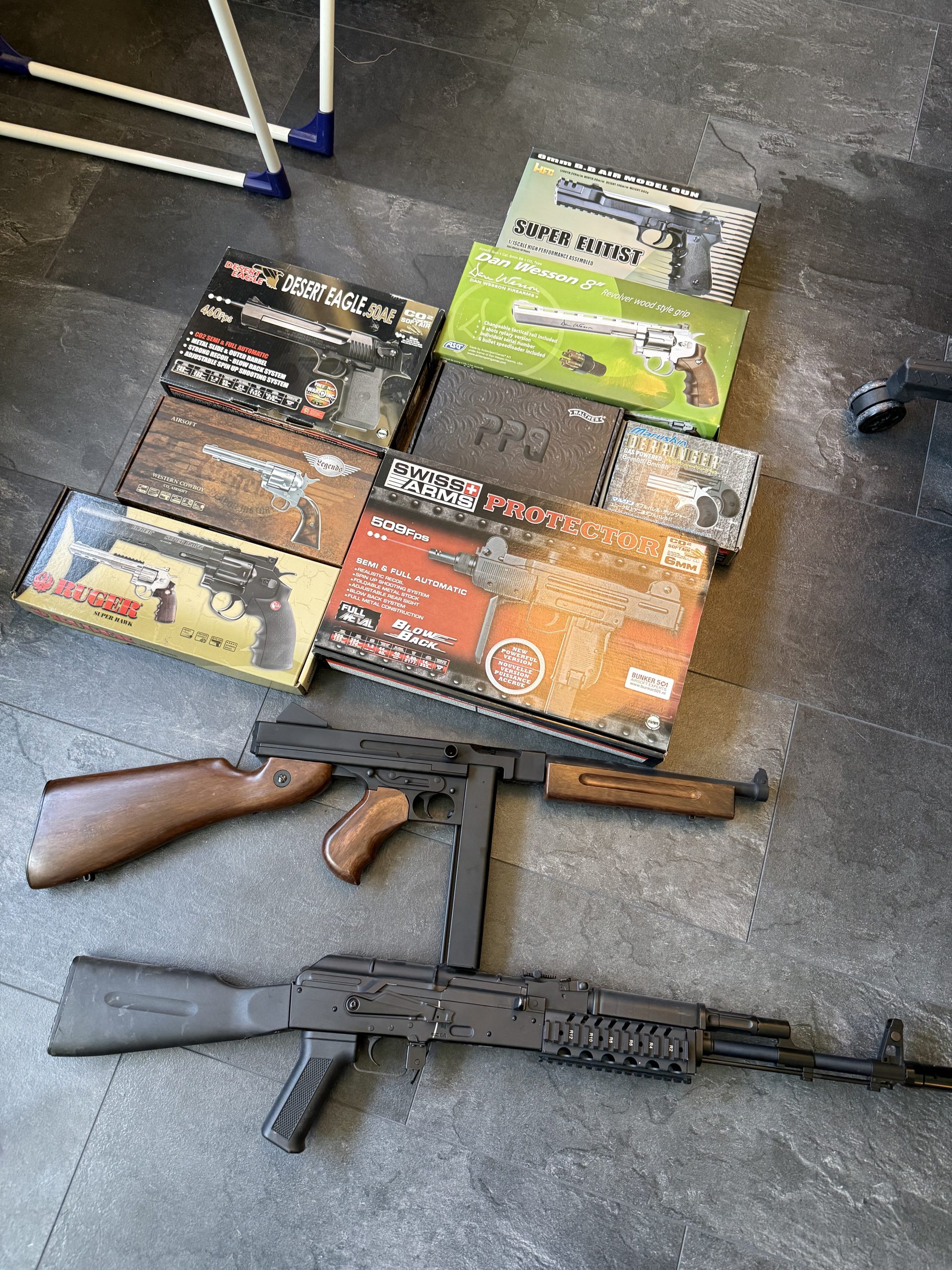 Airsoft collectie.